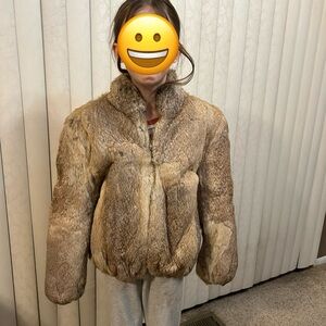 Cozy Kids Brown Fur Puffer Jacket